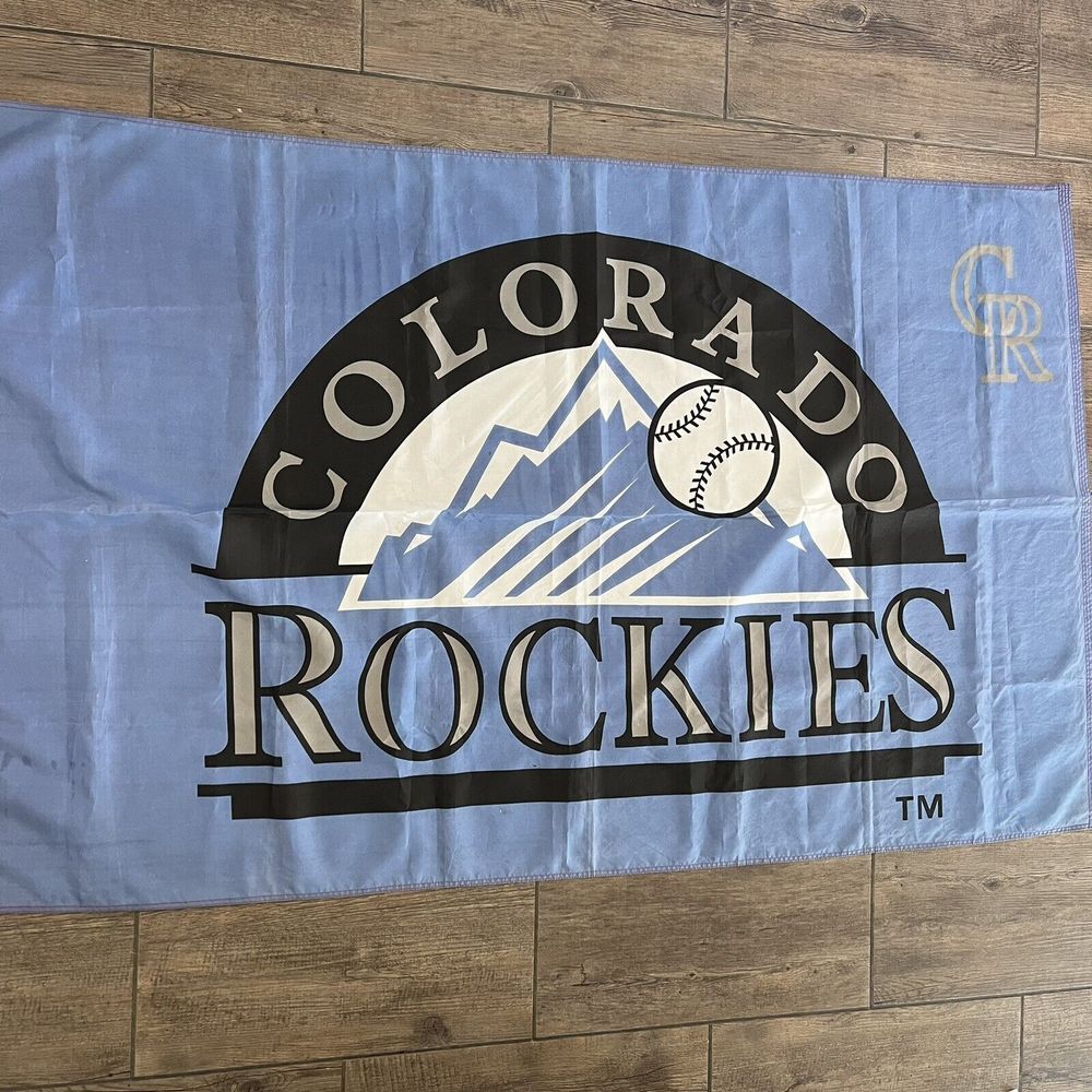Colorado Rockies MLB Flag Emerson 3' x 5' Nylon White Made in USA